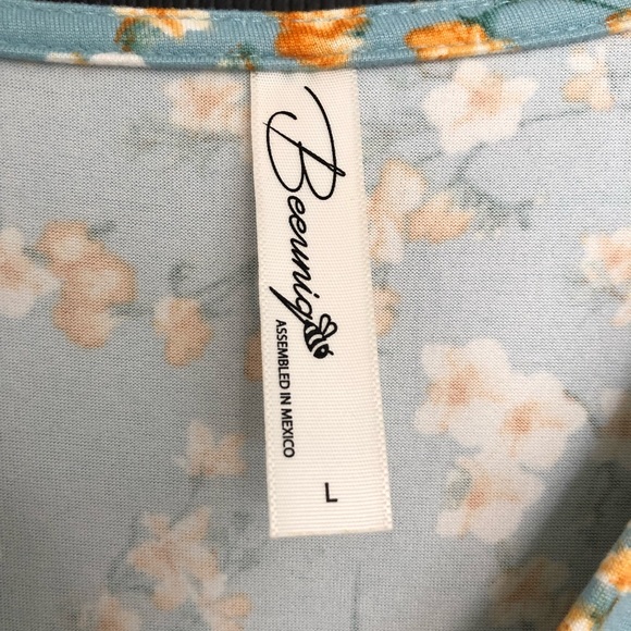 Beeuniq Maternity Floral Tiered Dress - Picture 6 of 8